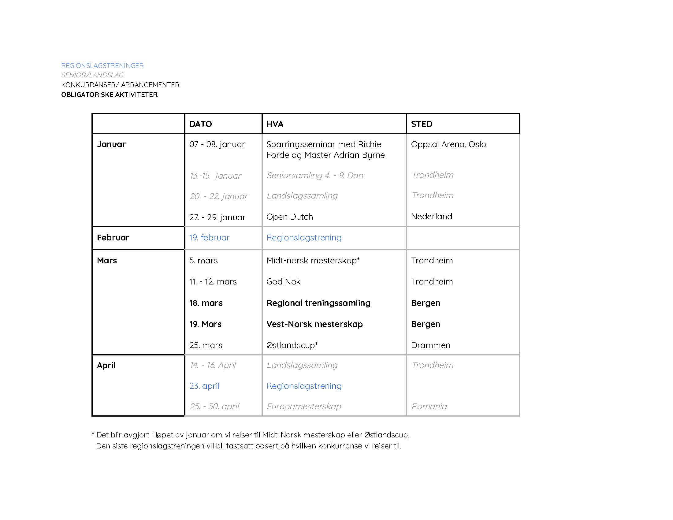 Terminliste